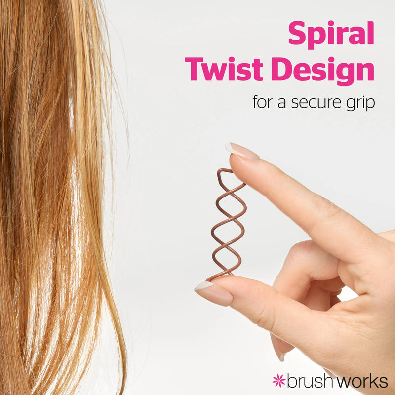 Brushworks Spiral Bobby Pins 5 Pack