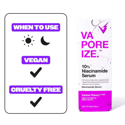 Carbon Theory VaPOREize 10% Niacinamide Serum