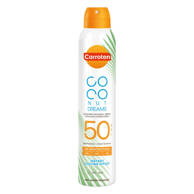 Carroten Coconut Dreams Sunscreen Spray Transparent SPF 50