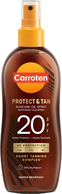 Carroten Omegacare Tanning Oil SPF 20 Tan Accelerator with Sun