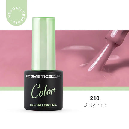 Cosmetics Zone Hypoallergenic Hybrid UV/LED Gel Polish Dirty Pink 210