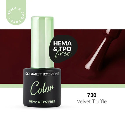 Cosmetics Zone Hypoallergenic Hybrid UV/LED Gel Polish Velvet Truffle 730