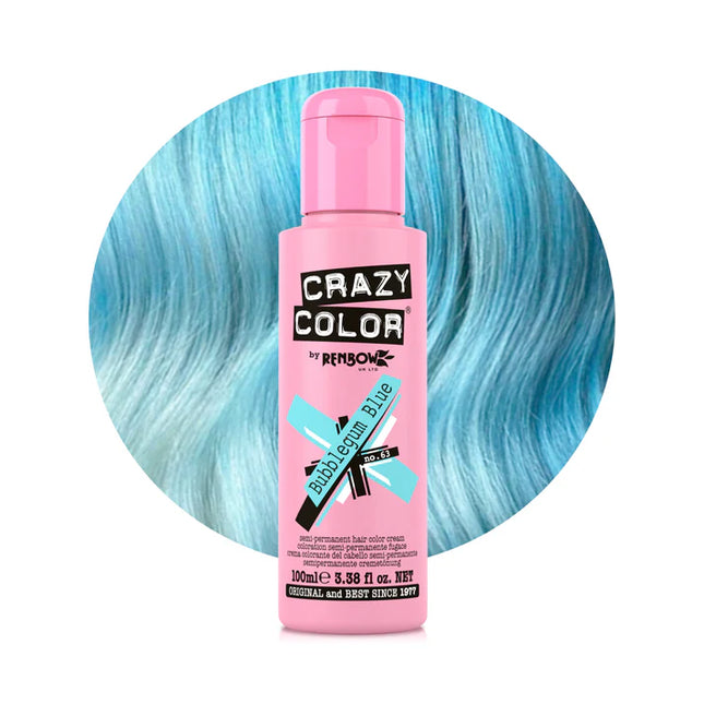 Crazy Color 63 Bubblegum Blue