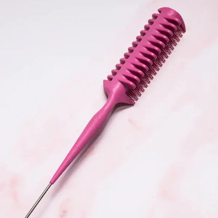 Curl Bites Curl Clump Precision Comb Pink