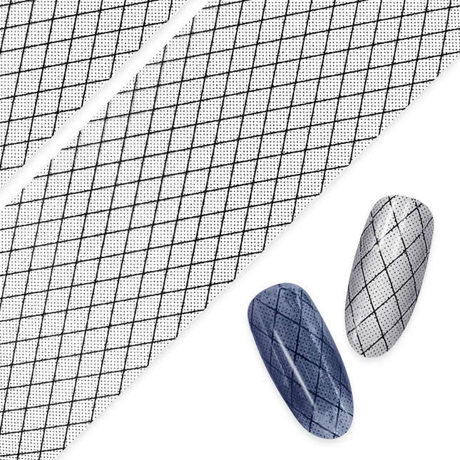 Daily Charme Nail Art Foil Paper Fishnet Lace Black