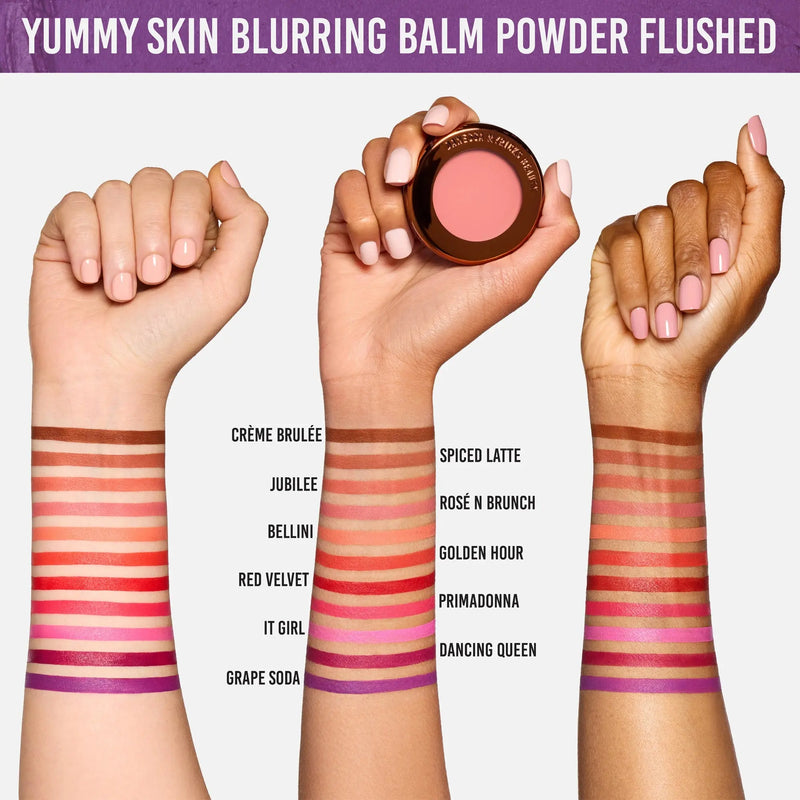 Danessa Myricks Beauty Yummy Skin Blurring Balm Powder Flushed Rose N Brunch