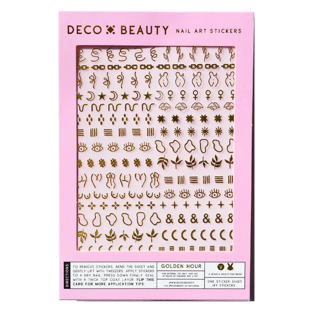 Deco Beauty Nail Art Stickers Golden Hour