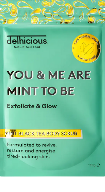 Delhicious Mint Black Tea Body Scrub