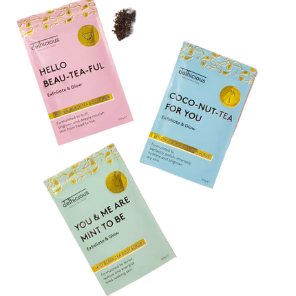 Delhicious Mint Black Tea Body Scrub