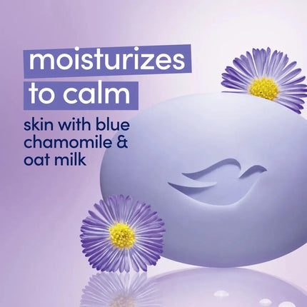 Dove Anti‑Stress Beauty Bar Blue Chamomile & Oat Milk 3-Pack