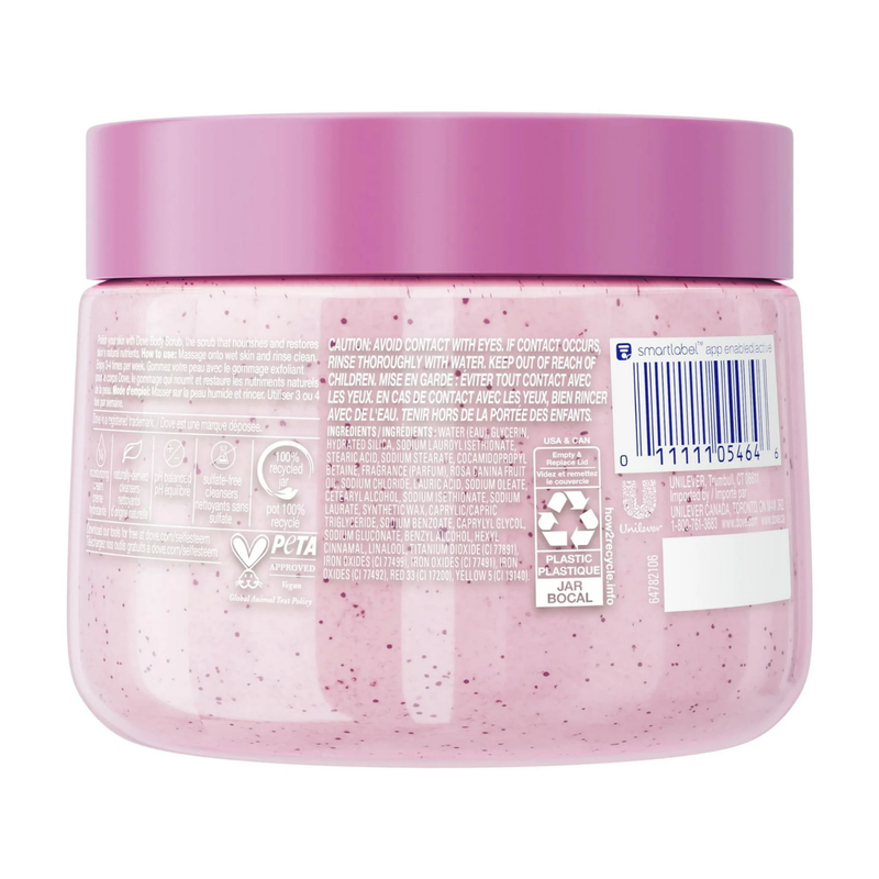 Dove Himalayan Salt & Rose Oil Exfoliating Body Scrub