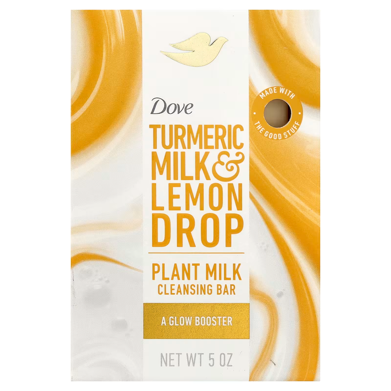 Dove Turmeric Milk & Lemon Drop Plant Milk Cleansing Bar