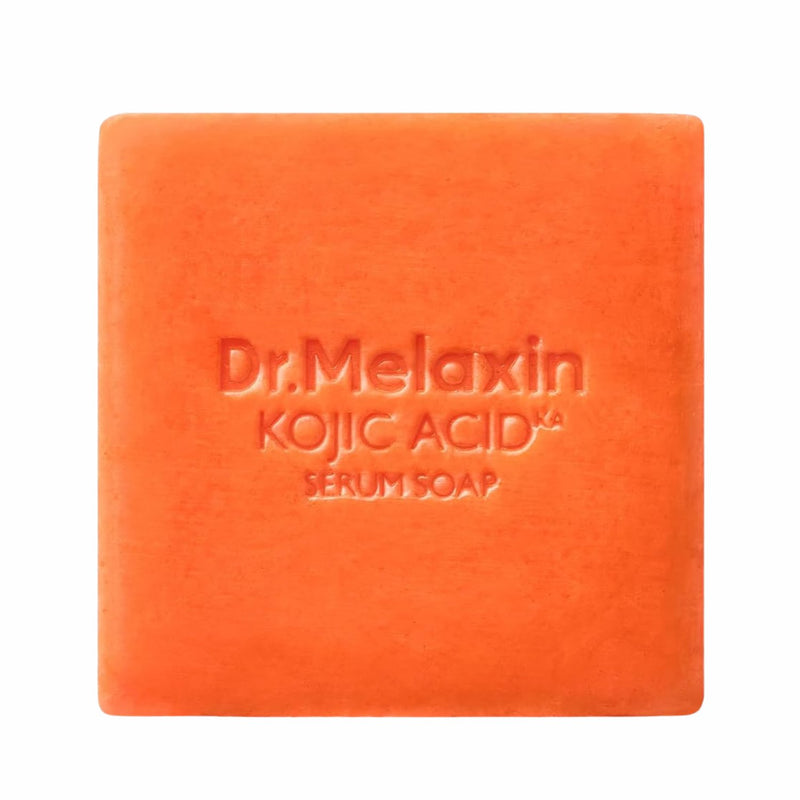 Dr. Melaxin Kojic Acid Turmeric Serum Soap, zeep voor gezicht en lichaam tegen donkere vlekken en oneffen teint.