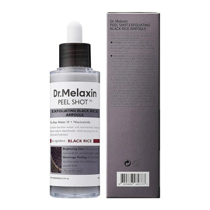 Dr. Melaxin Peel Shot Exfoliant Black Rice Ampoule