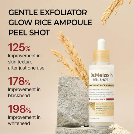 Dr. Melaxin Peel Shot Exfoliant White Rice Ampoule