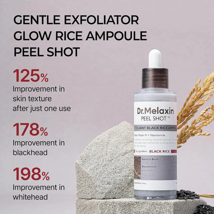 Dr.Melaxin Peel Shot Exfoliant Black Rice Ampoule