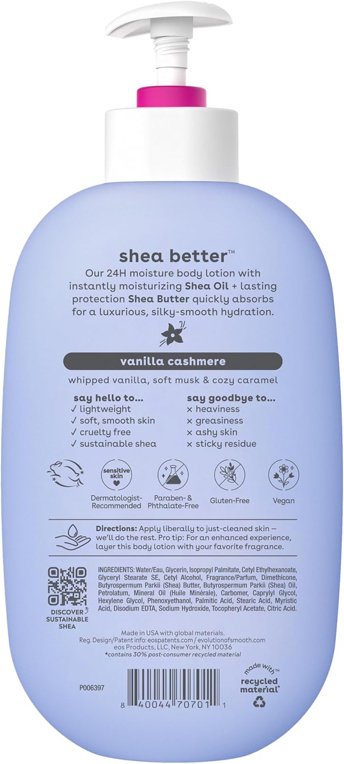 EOS Shea Better Body Lotion Vanilla Cashmere