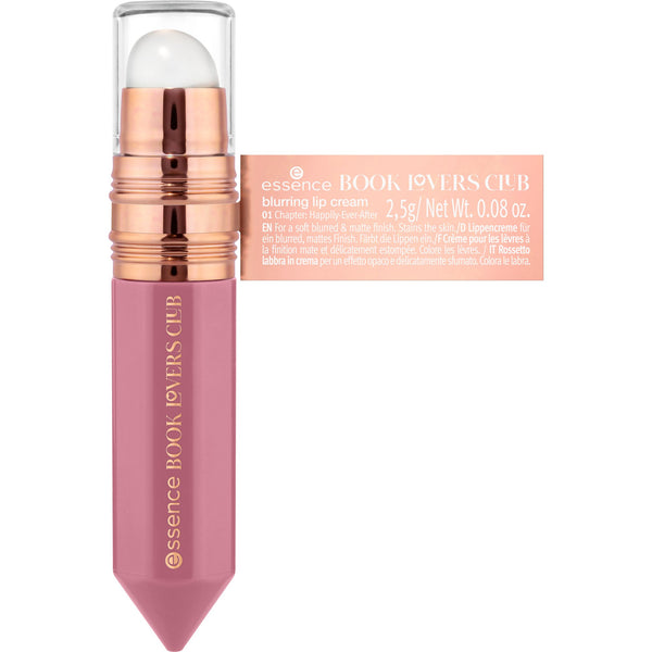 Essence Book Lovers Club Blurring Lip Cream 01 Chapter: Happily Ever After, vloeibare lipcrème met matte finish