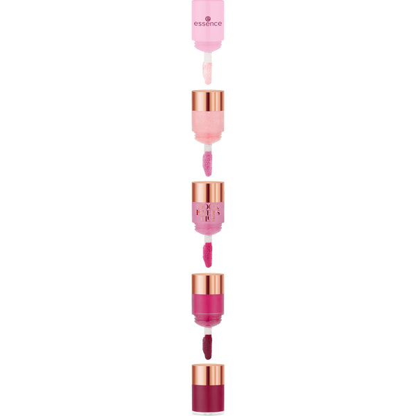 Essence Book Lovers Club Chapter Lipgloss 01 Chapter: Drama Queen, set van vier stapelbare lipglossen