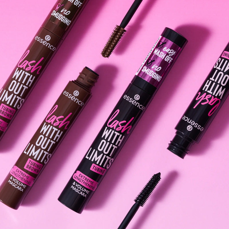 Essence Lash Without Limits Tubing Brown Extreme Lengthening & Volume Mascara 05 Brown Tubing