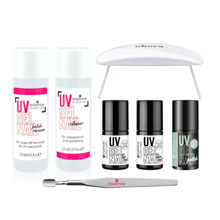 Essence Starter Set Studio Nails UV Gel Polish with Lamp