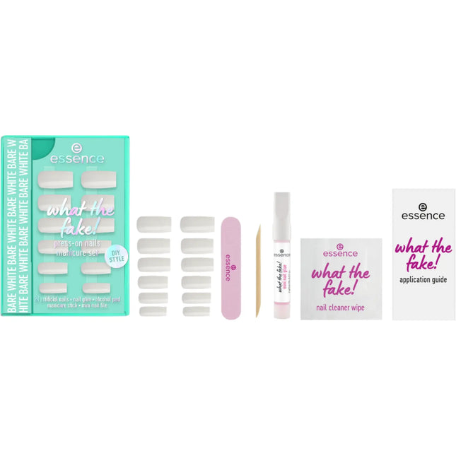 Essence What The Fake! Press-on Nails Manicure Set 04 Bare White