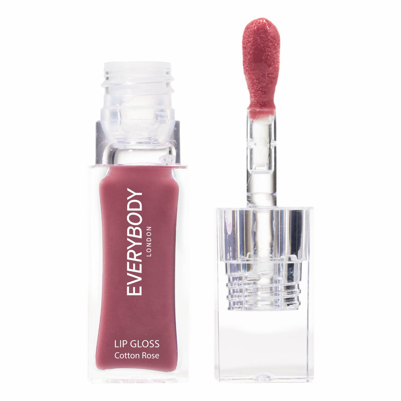Everybody London Lip Gloss Cotton Rose, roze lipgloss voor vollere lippen