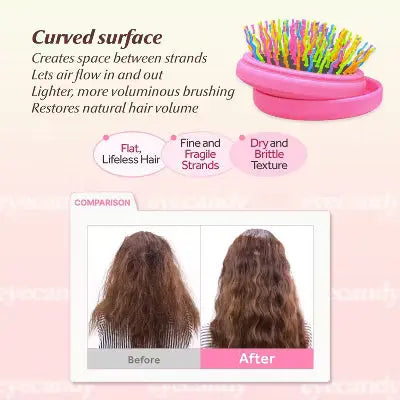 Eyecandy Rainbow Volume S Brush Compact Black