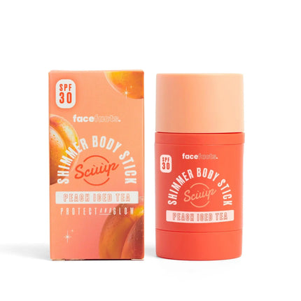 Face Facts Scuup Peach Iced Tea SPF30 Shimmer Body Stick