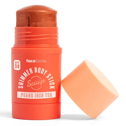Face Facts Scuup Peach Iced Tea SPF30 Shimmer Body Stick