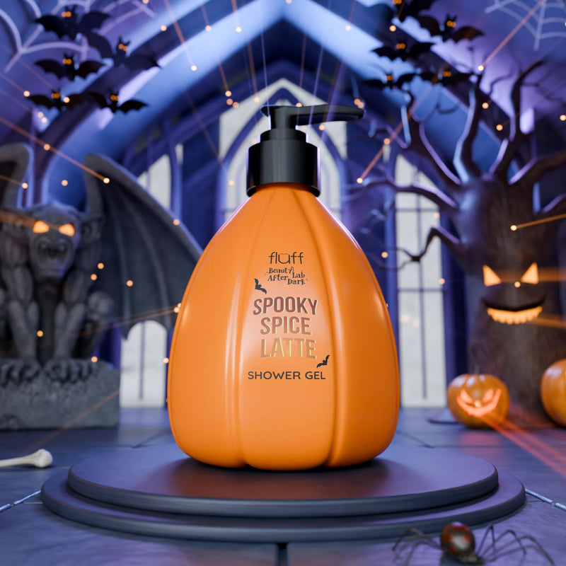 Fluff Beauty Lab After Dark Shower Gel Spooky Spice Latte, reinigende en hydraterende douchegel, foto 2 van 3