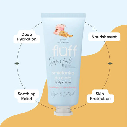 Fluff Body Cream Peach & Caramel Moisturizing