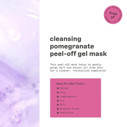 Freeman Peel-off Gel Mask Pomegranate Revitalize