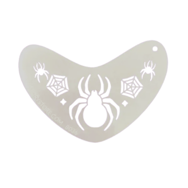 Fusion Body Art Boomerang Face Paint Stencil By Art Factory Spider Crown