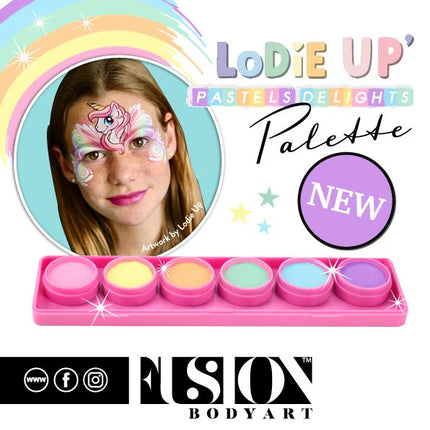 Fusion Body Art Face Painting Elodie's Pastel Delights Palette