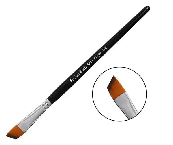 Fusion Body Art Professional Face Paint Brush 1/2 Inch Angle