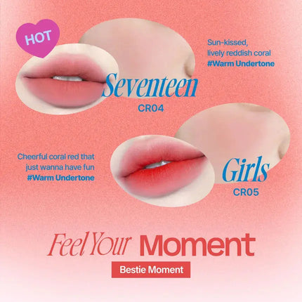 Fwee Lip & Cheek Blurry Pudding Pot CR04 Seventeen with Keychain