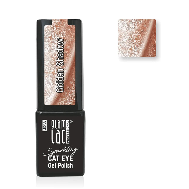 Glamlac Cat Eye Gel Polish Sparkling Golden Shadow
