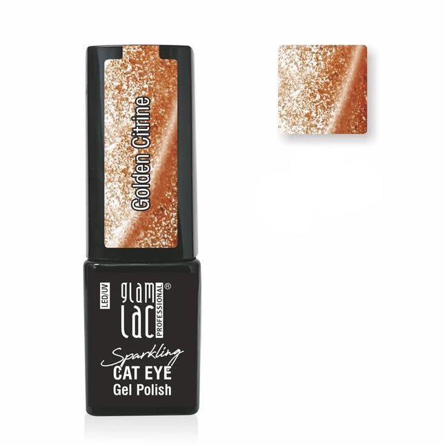 Glamlac Glamlac Cat Eye Gel Polish Sparkling Golden Citrine