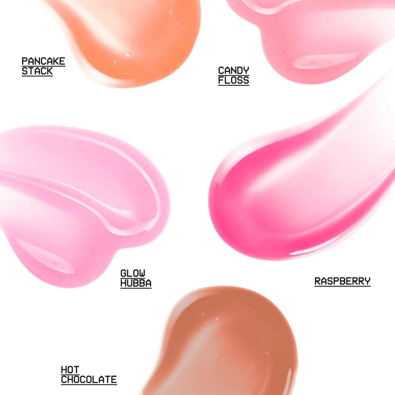 Glow Hub Lip Slip Glossy Lip Oil Hot Chocolate, hydraterende lipolie met glanzende finish