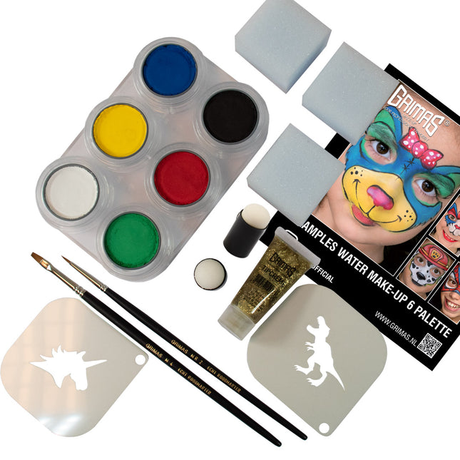 Grimas Water Make-up Pure 6 Palette Set