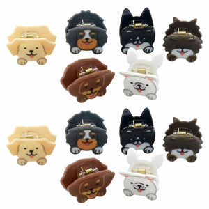 Hair Clips Dogs 12 Pcs