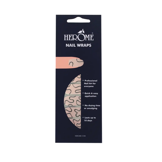 Herôme Nail Wraps Nude Waves