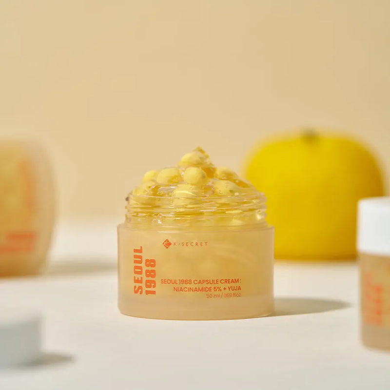 K-Secret Capsule Cream: Niacinamide 5% + Yuja