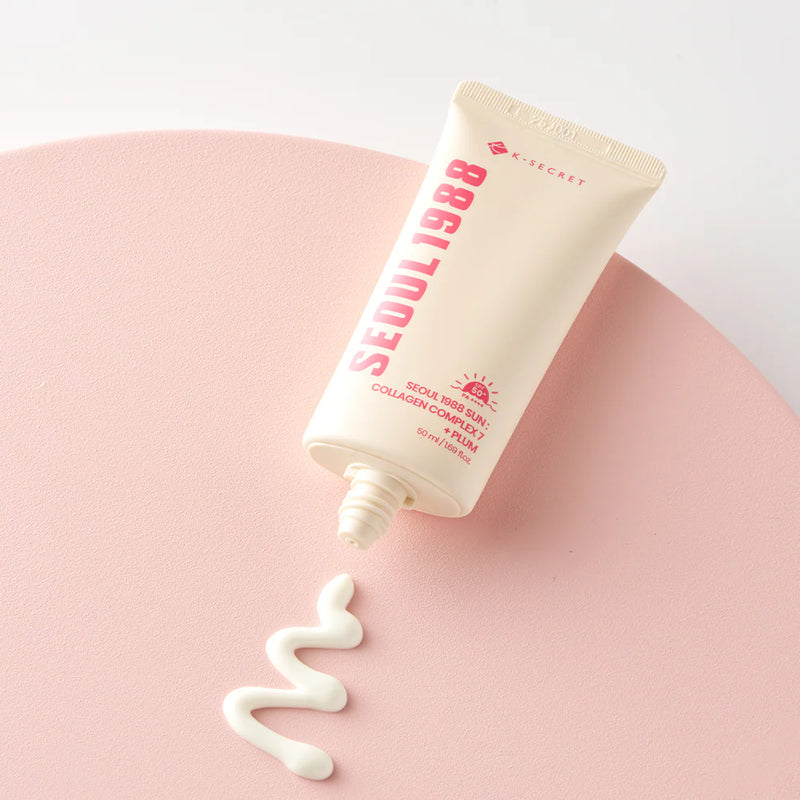 K-Secret Seoul 1988 Sun Collagen Complex 7 + Plum SPF50+ PA++++