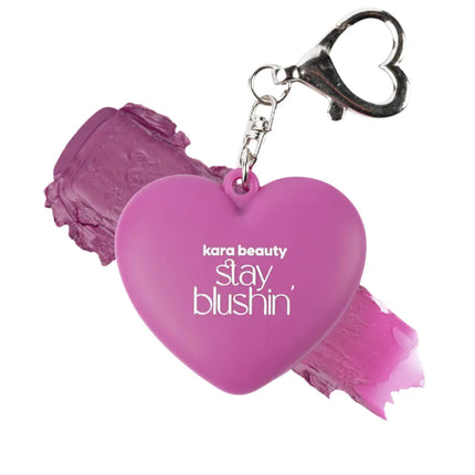 Kara Beauty Stay Blushin! Lip and Cheek Cream Blush Keychain Lilac