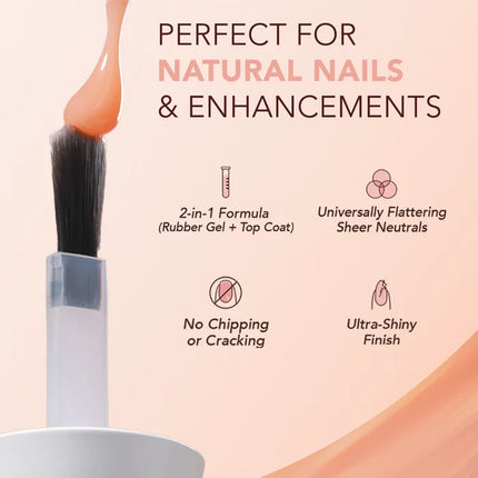 Kiara Sky Tinted Rubber Top Coat Sweet Lullaby