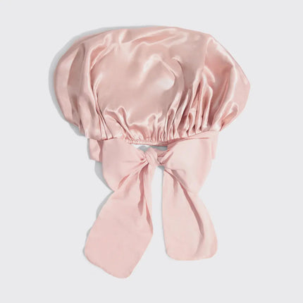 Kitsch Adjustable Oversized Satin Bonnet Blush
