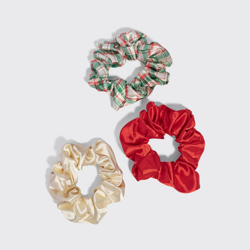 Kitsch Holiday Scrunchies 3pc Set Multi Color 7