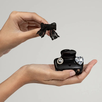 Kitsch KitschPop Charms & Cloud Clip Set Vintage Black